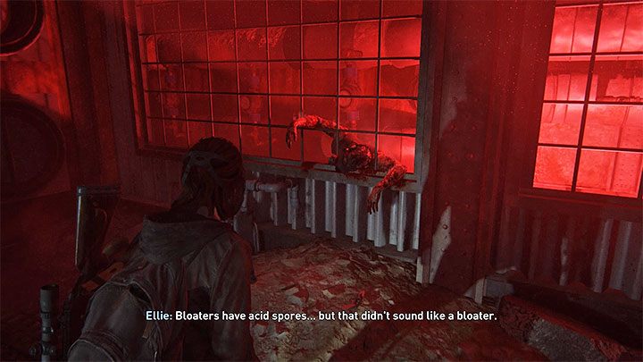 The workbench in The Tunnels level can be found shortly after passing the corpse shown in the picture - The Last of Us 2: The Tunnels - collectibles, artefacts, coins - Seattle Day 1 - Ellie - The Last of Us 2 Guide