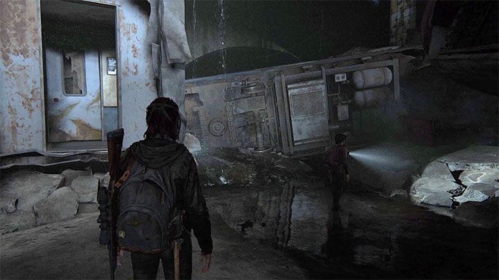 Start squeezing through the derailed train cars - The Last of Us 2: The Tunnels - collectibles, artefacts, coins - Seattle Day 1 - Ellie - The Last of Us 2 Guide