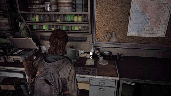 The secret is inside this room - itll be on the desk - The Last of Us 2: The Theatre - collectibles, artefacts, coins - Seattle Day 1 - Ellie - The Last of Us 2 Guide
