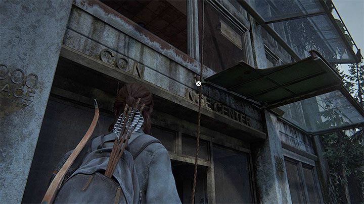 Go back downstairs, leave the building and grab a rope - The Last of Us 2: In Search of Nora, The Seraphites - artefacts, coins - Seattle Day 2 - Ellie - The Last of Us 2 Guide