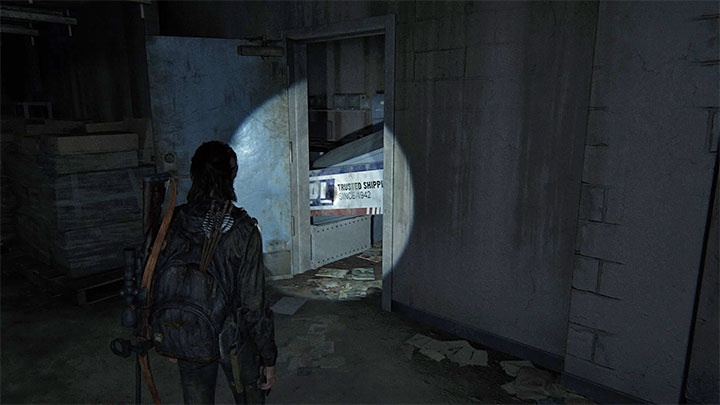 Go through more unlit spaces until you reach the partially collapsed passage in the image above - The Last of Us 2: Road to the Aquarium - collectibles, artefacts, coins - Seattle, Day 3 - Ellie - The Last of Us 2 Guide