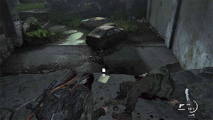 Go up the ramp, but watch out for the stalker attacks - its best to attack these monsters at a distance using a rifle or a pistol - The Last of Us 2: Road to the Aquarium - collectibles, artefacts, coins - Seattle, Day 3 - Ellie - The Last of Us 2 Guide