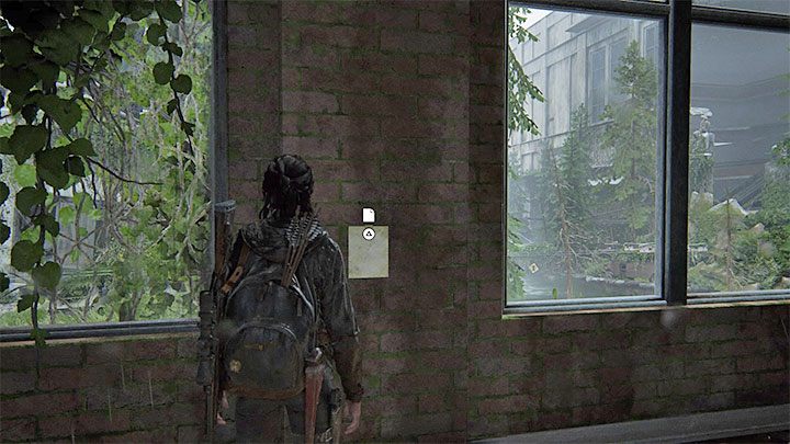 The document was nailed to a fragment of the wall between the windows - The Last of Us 2: Road to the Aquarium - collectibles, artefacts, coins - Seattle, Day 3 - Ellie - The Last of Us 2 Guide