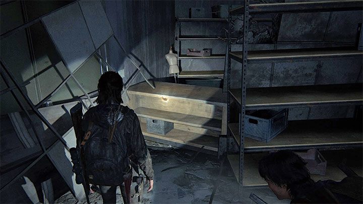 Go left and jump over the furniture shown in the screenshot - The Last of Us 2: Road to the Aquarium - collectibles, artefacts, coins - Seattle, Day 3 - Ellie - The Last of Us 2 Guide
