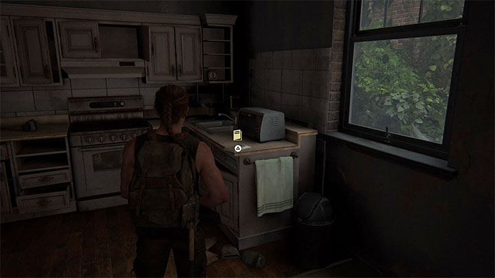The manual lies on the kitchen counter - The Last of Us 2: Hostile Territory - collectibles, artefacts, coins - Seattle Day 1 - Abby - The Last of Us 2 Guide