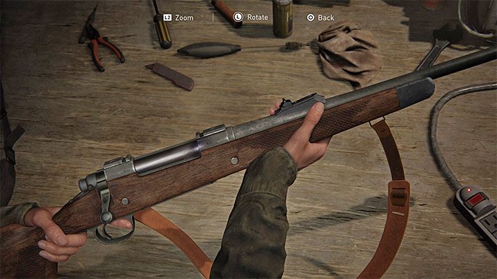 The rifle is also available from the beginning of the game - the game unlocks it after advancing in to the Patrol stage - The Last of Us 2: Weapons, gadgets - list - Basics - The Last of Us 2 Guide