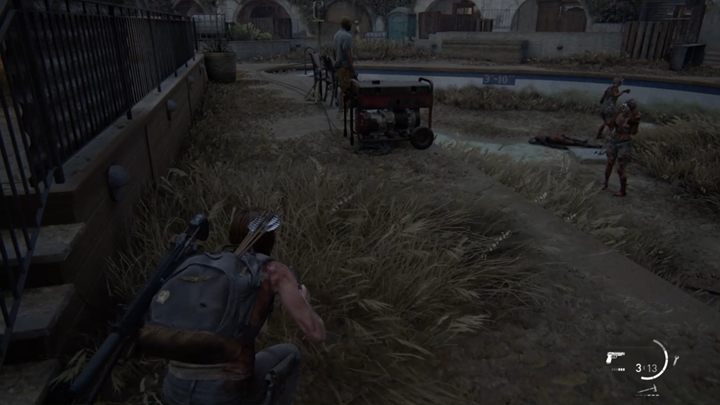 Closer to the building, youll find two clickers - The Last of Us 2: The Resort, Santa Barbara walkthrough - Santa Barbara - The Last of Us 2 Guide