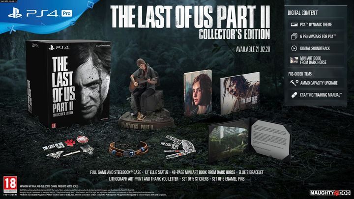 Collectors Edition includes the following pieces - The Last of Us 2 Guide