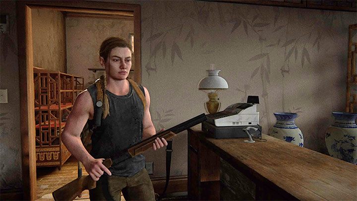 Gehen Sie ins Erdgeschoss dieses Gebäudes – The Last of Us 2: Wie bekomme ich eine Schrotflinte?  - Kampf – Leitfaden zu The Last of Us 2