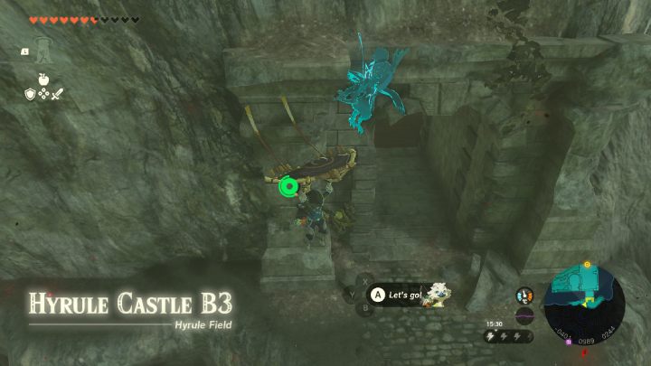 Das nächste Ziel befindet sich auf Etage B3 im westlichen Teil der Karte – Zelda TotK: Crisis at Hyrule Castle – Komplettlösung – Zelda Tears of the Kingdom Guide