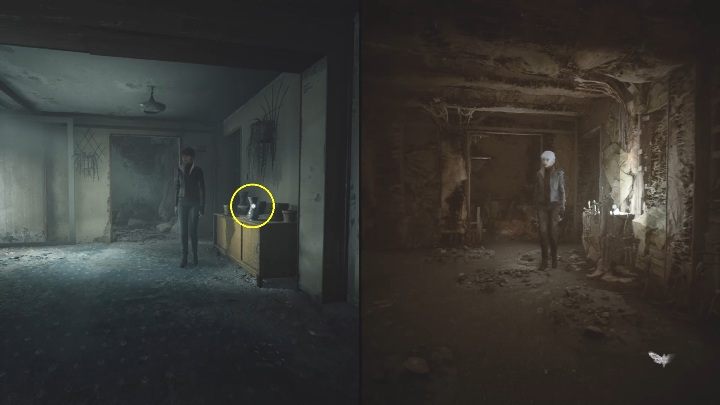 Once you enter the next room, you can immediately examine the vase - The Medium: Encounter with Sadness - walkthrough - Walkthrough - The Medium Guide