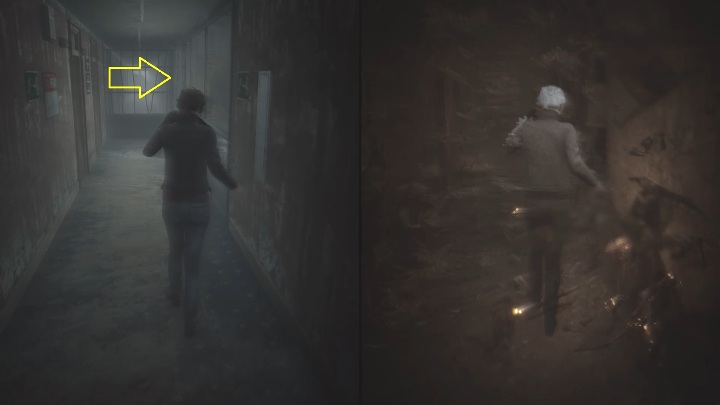 Return to the corridor and head to the very end, to the stairwell passage - The Medium: Encounter with Sadness - walkthrough - Walkthrough - The Medium Guide