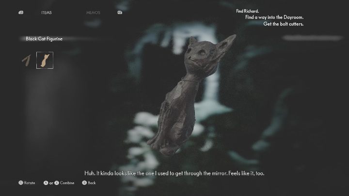 After freeing Bernard's soul, you will get a black cat figurine - The Medium: On the other side of the mirror - walkthrough - Walkthrough - The Medium Guide