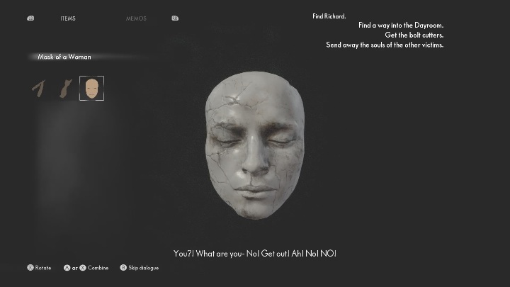 You will find a mask - The Medium: On the other side of the mirror - walkthrough - Walkthrough - The Medium Guide
