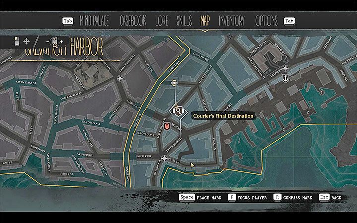 You have to find the lost courier - Fathers and Sons | The Sinking City walkthrough - Main cases - The Sinking City Guide
