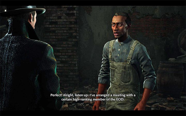 Go back to Fred after you get the assurance (Escape from Oakmont) from Graham (option 1) or Brutus (option 2) about helping to get him out of town - Fathers and Sons | The Sinking City walkthrough - Main cases - The Sinking City Guide