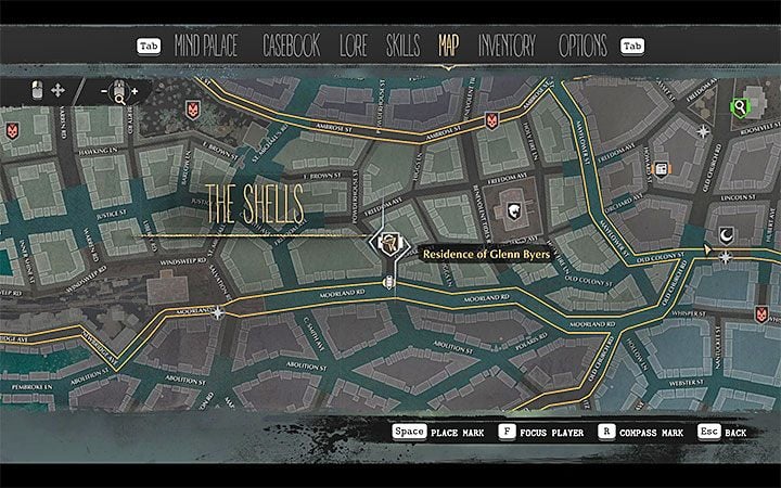 You have to go to the Shells district - Self-Defense | The Sinking City walkthrough - Main cases - The Sinking City Guide
