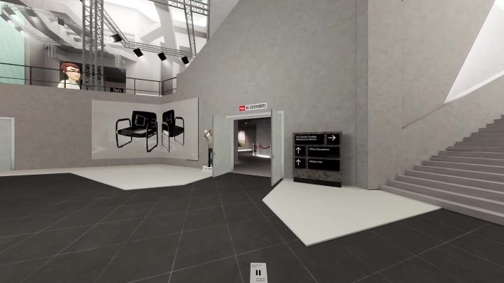 If you cross the passage shown above (next to the stairs leading to the bucket), the Narrator will ask Stanley to select balloons - Stanley Parable Ultra Deluxe: New content - All endings - Stanley Parable Ultra Deluxe Guide