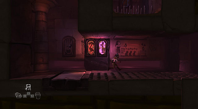 Stand on the bird and jackal pressure plates to create a path to the right for the adventurer, at the end of which she will be able to use her skill to avoid the spikes of the second trap - The Adventurer - Locations for specific characters - The Cave - Game Guide and Walkthrough
