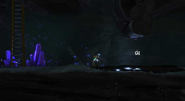 Use the character in the future to take the Bucket from the pedestal below the painting - The Time Traveller - Locations for specific characters - The Cave - Game Guide and Walkthrough