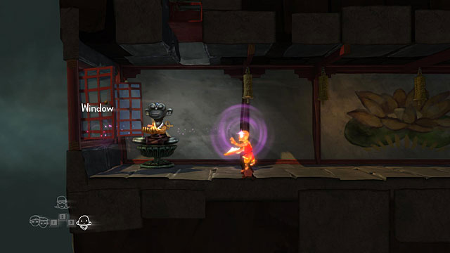 After reaching an open Window, use the monk's skill on it - The Monk - Locations for specific characters - The Cave - Game Guide and Walkthrough