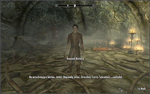 Enter the small room with dead draugr and open a door to the right - The Silence Has Been Broken - The Dark Brotherhood quests - The Elder Scrolls V: Skyrim Game Guide