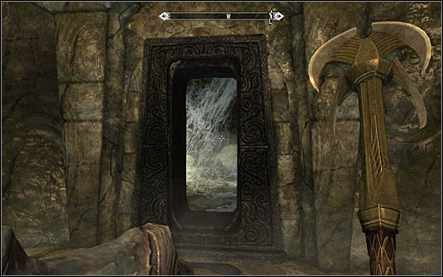 After reaching the new tomb, start off by dealing with the magic-using Restless Draugr - Reaching the portal | The World-Eaters Eyrie - The World-Eaters Eyrie - The Elder Scrolls V: Skyrim Game Guide