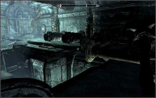 Head south, eliminating a Dwarven Spider on your way and afterward go east - Obtaining the Elder Scroll | Elder Knowledge - Elder Knowledge - The Elder Scrolls V: Skyrim Game Guide
