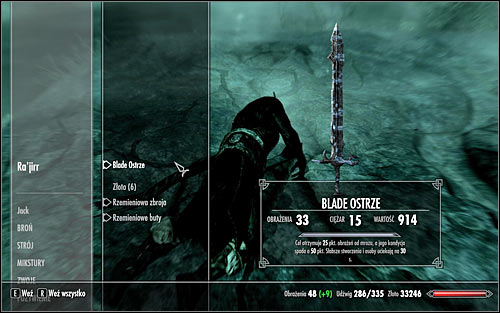 If you defeat the Pale Lady in direct combat, you will be able to examine Rajirrs body and take the Pale Blade (screen above) - The Pale Lady | Side quests - Side quests - The Elder Scrolls V: Skyrim Game Guide