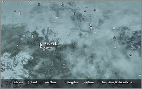 Approach the area guarded by bandits and take a look at the towers from the waterfalls side - Treasure Maps (II-III) | Side quests - Side quests - The Elder Scrolls V: Skyrim Game Guide
