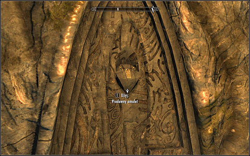 In the end head to the artifact furthest from Arniel, that is the Saarthal Amulet hanging from the wall (screen above) - Under Saarthal - p. 1 | Side quests - Side quests - The Elder Scrolls V: Skyrim Game Guide