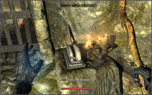After the battle, Tolfdir should head through the western passage - Under Saarthal - p. 2 | Side quests - Side quests - The Elder Scrolls V: Skyrim Game Guide