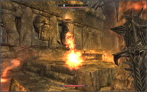 Head east and fight Vokun, the Dragon Priest, after reaching the bigger room (screen above) - A Scroll For Anska | Side quests - Side quests - The Elder Scrolls V: Skyrim Game Guide