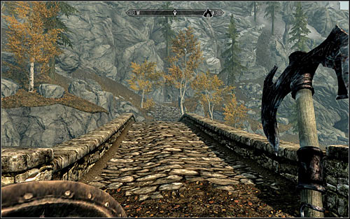 przejdź przez wieś, kierując się na zachód - w stronę Greybeardów | The Way Of The Voice - The Way Of The Voice - The Elder Scrolls V: Skyrim Game Guide