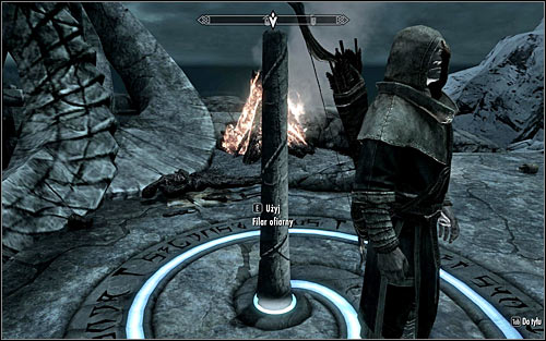 Approach the pillar (screen above) and press E to make your companion approach it as well - Boethiahs Calling - p. 1 - Daedric quests - The Elder Scrolls V: Skyrim Game Guide