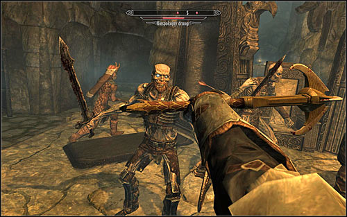 Apart form the Draugr Deathlord, two other monsters come to life, namely a Restless Draugr (the above screen) and a Draugr Scourge - The Jagged Crown - p.2 | Stormcloak Rebellion Quests - Stormcloak Rebellion Quests - The Elder Scrolls V: Skyrim Game Guide