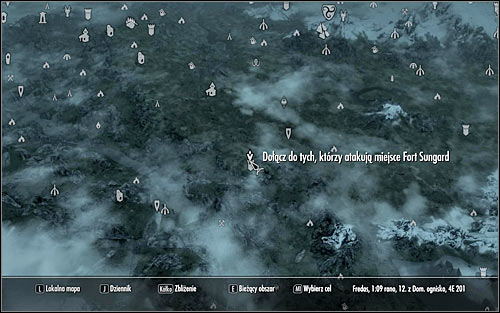 Open the world map and youll see that the meeting place (the above screen) is located north of Fort Sungard - The Battle for Fort Sungard | Stormcloak Rebellion Quests - Stormcloak Rebellion Quests - The Elder Scrolls V: Skyrim Game Guide