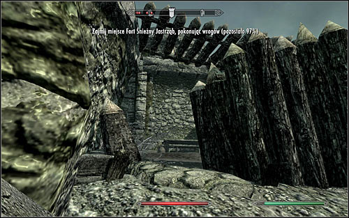 If you dont want to break through the main gate, you can use other easily accessible entrances - Battle for Fort Snowhawk | Stormcloak Rebellion Quests - Stormcloak Rebellion Quests - The Elder Scrolls V: Skyrim Game Guide