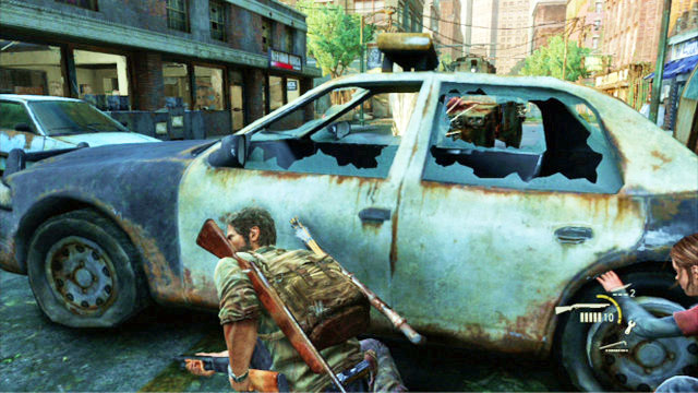Vor dem Gebäude warten zwei weitere Personen – Komplettlösung zu The Last of Us: Financial District, Pittsburgh, Karte – Pittsburgh – The Last of Us Guide