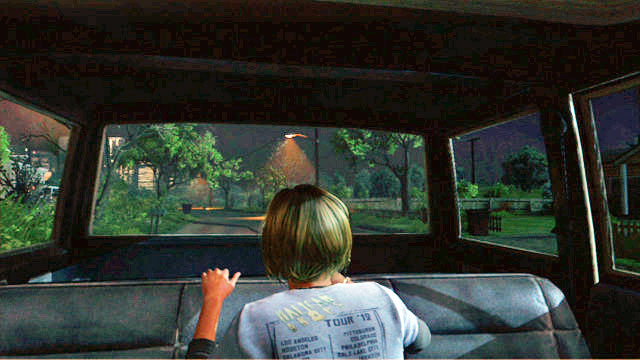 Nach einer kurzen Zwischensequenz landen Sie im Auto und können sich jetzt nur noch umschauen – Walkthrough zu The Last of Us: Prolog – Prolog – Leitfaden zu The Last of Us