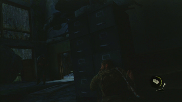 Leave the room and approach the hole that the monster walked through - The Last of Us: Downtown, The Outskirts Walkthrough, map - The Outskirts - The Last of Us Guide