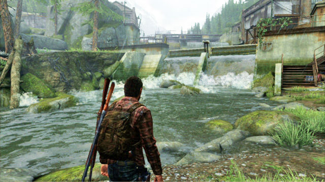 Wenn Sie gegen den Strom laufen, erreichen Sie bald einen der Staudämme – The Last of Us: Hydroelectric Dam, Komplettlösung zum Tommys Dam – Tommys Dam – The Last of Us Guide