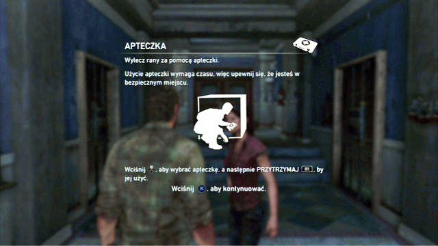 After you enter a nearby building, you will receive a first-aid kit from a woman, to tend to your wounds with - 20 Years Later | The Quarantine Zone | The Last of Us Walkthrough - The Quarantine Zone - The Last of Us Guide