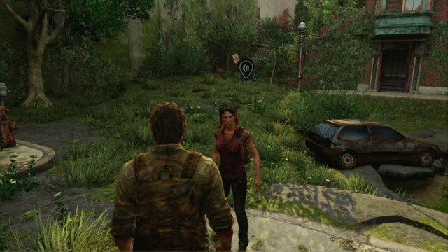 After a short conversation with your companion (triangle) you will be able to keep going - Beyond the Wall (text & map) | The Quarantine Zone | The Last of Us Walkthrough - The Quarantine Zone - The Last of Us Guide