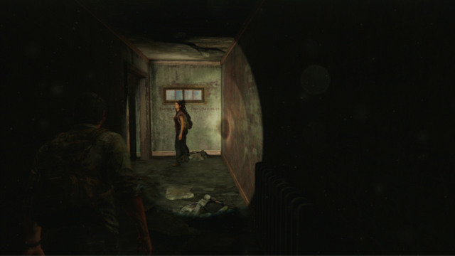 Once you are done collecting the items, climb down the stairs - Beyond the Wall (text & map) | The Quarantine Zone | The Last of Us Walkthrough - The Quarantine Zone - The Last of Us Guide