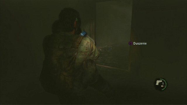 It is enough if you press and hold down the square, for Joel to strangle the zombie - Beyond the Wall (text & map) | The Quarantine Zone | The Last of Us Walkthrough - The Quarantine Zone - The Last of Us Guide