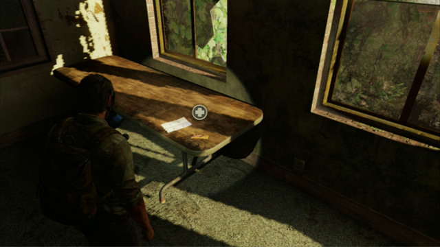 Do this, however, after you search the area to the left - Beyond the Wall (text & map) | The Quarantine Zone | The Last of Us Walkthrough - The Quarantine Zone - The Last of Us Guide