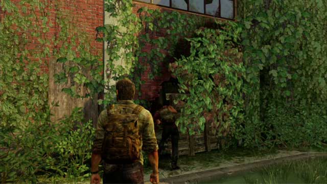 The woman will take you to a hidden passage to the next building - Beyond the Wall (text & map) | The Quarantine Zone | The Last of Us Walkthrough - The Quarantine Zone - The Last of Us Guide