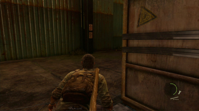 The third one is waiting for you behind the nearby crates - The Slum (text & maps) | The Quarantine Zone | The Last of Us Walkthrough - The Quarantine Zone - The Last of Us Guide