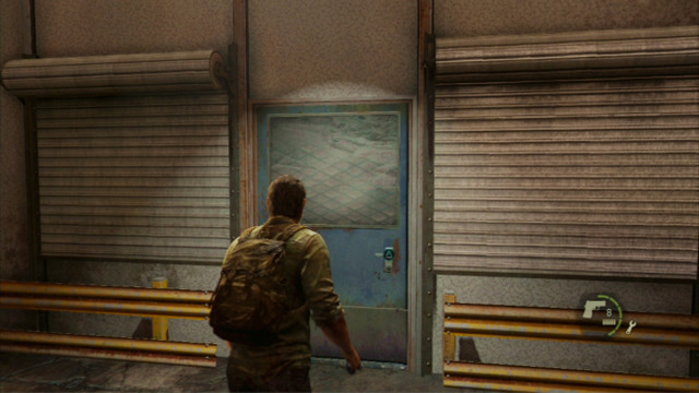 After you secure the area, you can go to Roberts office - The Slum (text & maps) | The Quarantine Zone | The Last of Us Walkthrough - The Quarantine Zone - The Last of Us Guide